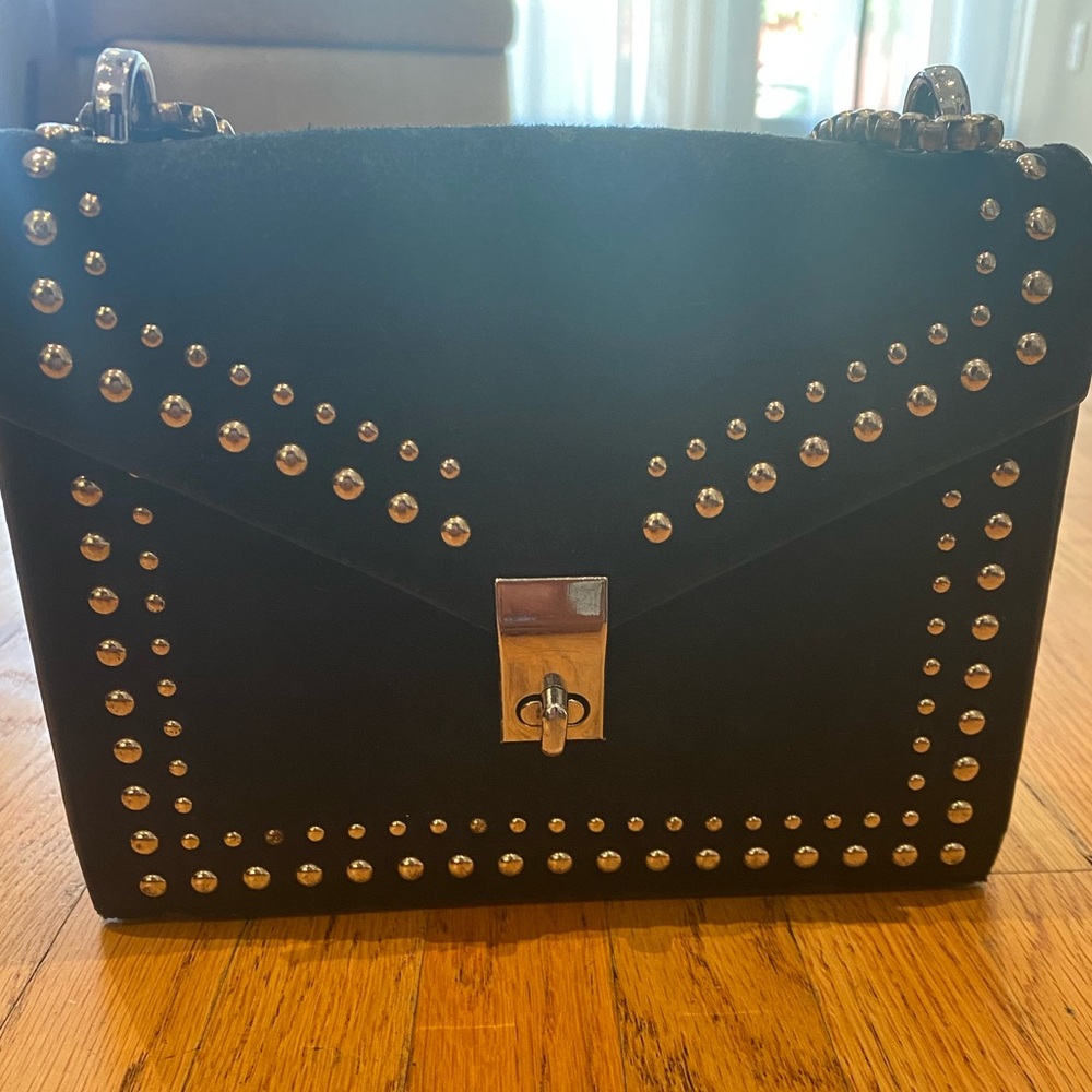 Stainless steel black purse